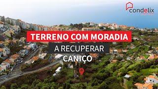 Terreno com moradia por recuperar no Caniço