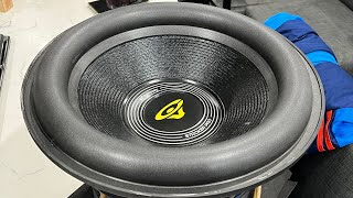 Foam Surround replacement on Cerwin Vega Stroker pro subwoofer