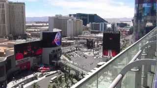 View from Wraparound Terrace on North East Corner at The Cosmopolitan in Las Vegas