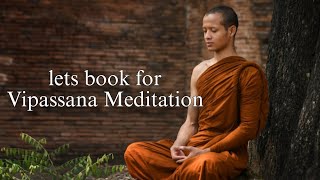 How to book for Vipassana Meditation in your area | very simple conformation 100%