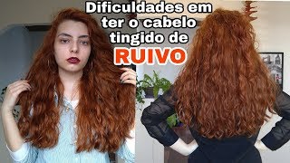 Cabelo ruivo acobreado:Dificuldades e cuidados necessarios