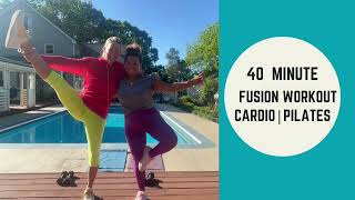 40 minute Fusion Workout | Cardio and Pilates