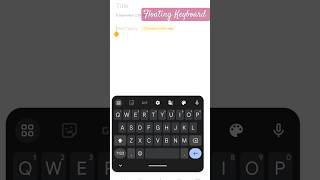 °| How to disable or enable floating keyboard on #redminote10pro |• #ytshorts #keyboard #techtips