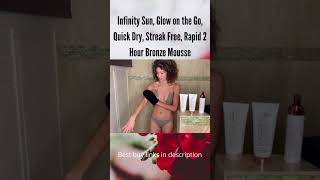 Infinity Sun, Glow on the Go, Quick Dry, Streak Free, Rapid 2 Hour Bronze Mousse