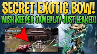 SECRET STRAND EXOTIC WISH KEEPER EARLY GAMEPLAY JUST LEAKED! (Season of the Wish)