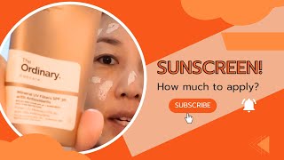 Sunscreen: How much should I apply?