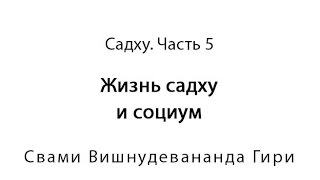 Садху. Часть 5. Жизнь садху и социум. Свами Вишнудевананда Гири