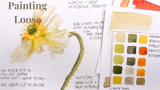 Let's Paint - Loose Style Watercolor Poppy