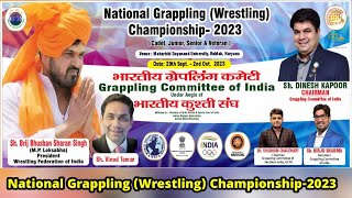 🔴LiVE- National Grappling (Wrestling) Championship- 2023 !! Venue- MDU Rohtak  @GrapplingMDU