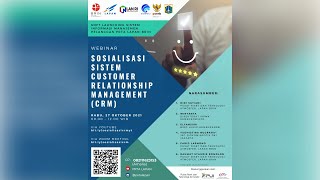 Webinar Sosialisasi Sistem Customer Relationship Management (CRM) PRTA