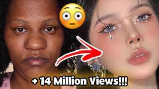 Korean Makeup Transformation Asian Got 12 MILLION Views Without Plastic Surgery!! #makeup