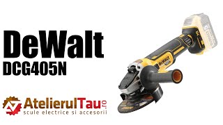 DeWalt DCG405N - Polizor unghiular, Li-Ion, 18 V, - Ah, 125 mm - Prezentare&Test in sarcina