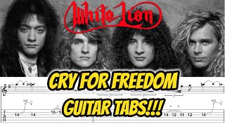 CRY FOR FREEDOM | White Lion | Guitar Cover with TABs