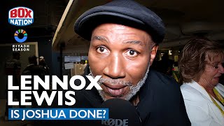 Lennox Lewis BRUTALLY HONEST Reaction To Anthony Joshua Shock Loss