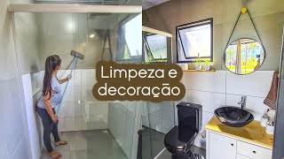 DECORANDO O BANHEIRO DA CASA NOVA+ FAXINA PESADA