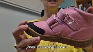 Jonap Betty heleroosad barefoot poolsaapad /barefoot boots for kids