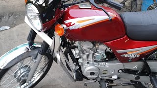 Bajaj Boxer Red🔴 And Silver Shiny✨Genuine Model✨