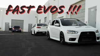 500HP EVO X POV + 900AWHP EVO 8 !!!