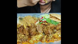 Spicy🥵 mutton curry and mutton fat curry eating show  #asmr #mukbang #bigbites