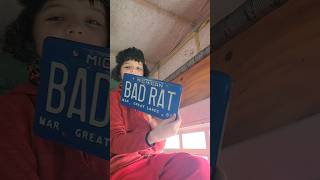 BAD RAT check out our vanity plate collection #shorts  #ratrod  #funny #michigan #licenseplate