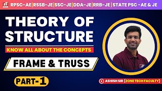 Theory of Structure TOS - Different Frames & Truss for RPSC-AE, SSC-JE, RSSB-JE, RRB-JE | Ashish Sir