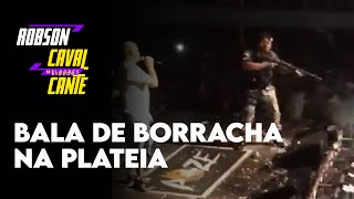 Policia dispara balas de borracha na plateia no show do MC Poze em Belém #shorts