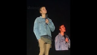 Justin Bieber singing One Less Lonely Girl at Zagreb Purpose Tour - Croatia, November 9, 2016