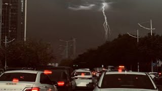 China sky turns dark in seconds as hurricane wind and hail rock Guangdong and Jiangxi