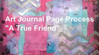 Art Journal Page-A True Friend by Imperfect Impulses