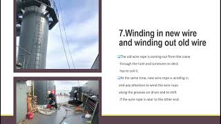 Deck Crane Luffing Wire Rope Renewal Procedure