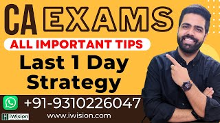 1 Day Strategy | ALL IMPORTANT TIPS | CA Foundation Exams June 2023 | MUST Listen