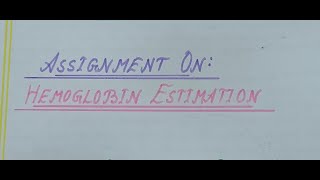 Assignment on HB estimation in community