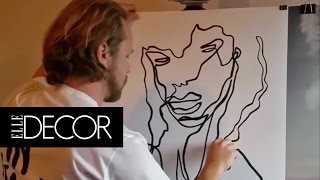 This Instagram Artist Creates Amazing Work from a Single Line | ELLE Décor