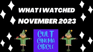 What I Watched - November 2023