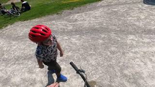 Cossieburner rides the killer bmx track someone call an ambulance......Please