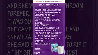 Great prank gift!!  #funny #gaggift #noteartoiletpaper