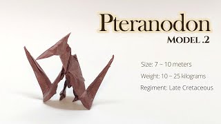 Pteranodon 프테라노돈V.2 종이접기, 익룡 접는 법, 공룡 종이접기