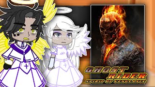 Hazbin Hotel Heaven React To Ghost Rider | Johnny Blaze | Gacha react