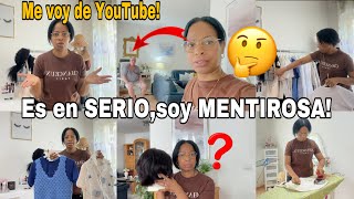 ME VOY DE YOUTUBE!NO MAS VIDEOS| Soy una MENTIROSA los engañé😡Opinión de mi Esposo🤨