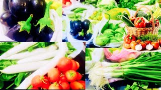 Fresh Sabzi Mandi Vegetables Brought To My Dining Table From The Market