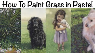 How To Paint Grass in Soft Pastel