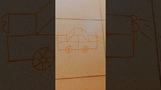 How to draw car 🚗 with easy method For beginners #shorts #shortvideo #art #aftajartandcraft