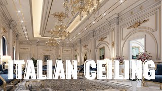 "Italian Elegance Unveiled: Modern vs Classic Ceiling Designs"