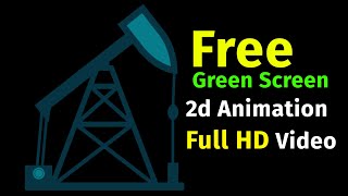 Oil Pump Animation free Green Screen I Latest video 2020 I Green Screen