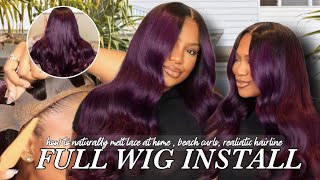 Flawless Body Wave HD Melted Lace Frontal Install! Pre-Colored Unit! ft.Unice Hair