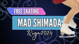 Mao SHIMADA 島田 麻央 (JPN) | Junior Women Free Skating | Riga 2024