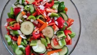 vegetables salad #vegetablesalad vitamins salad by @Explorenatureanduzicooks