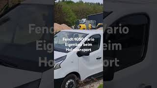 Fendt 1050 Vario Elektro Eigenbau mit Fliegl ASW beim Holztransport