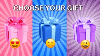 Choose your gift 🎁🤩💝🤮|| 3 gift box challenge || Pink, Blue & Purple #chooseyourgift #chooseyourgift