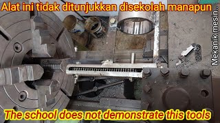 Alat bubut ini tidak ditunjukkan disekolah manapun!! membuat alur pasak, verseng dan alur oli